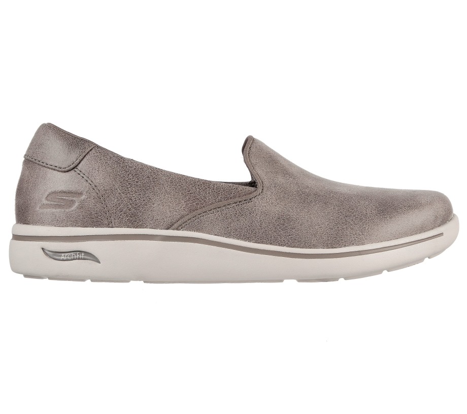 Arch Fit Uplift To The Beat Dark Taupe Skechers