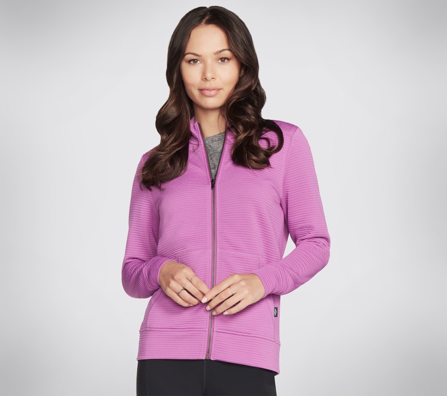 The Hoodless Hoodie GO WALK Everywhere Jacket Purple Hot Pink Skechers