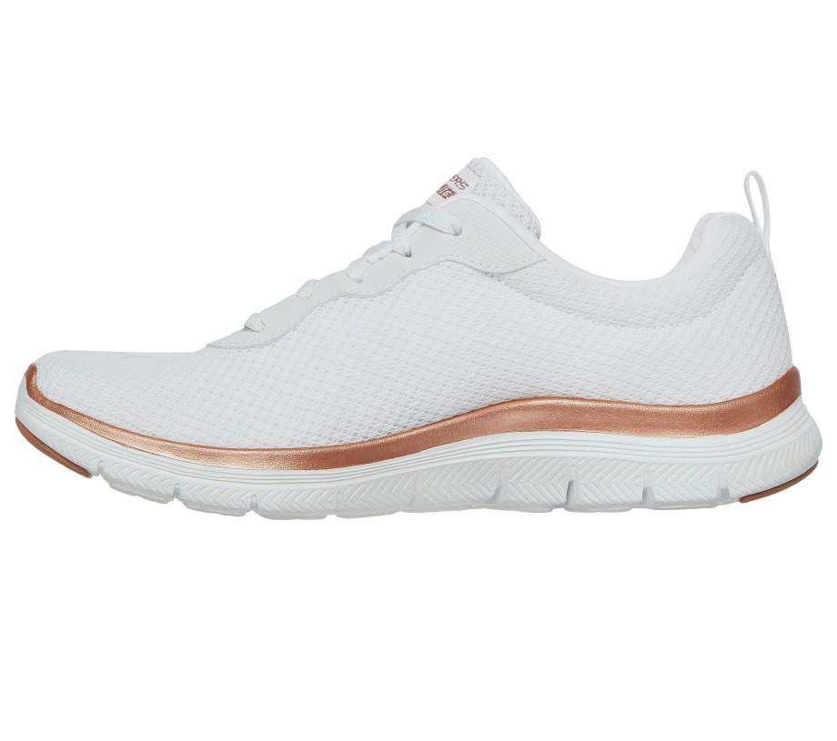 Skechers Flex Appeal 4.0 Brilliant View White Rose Gold