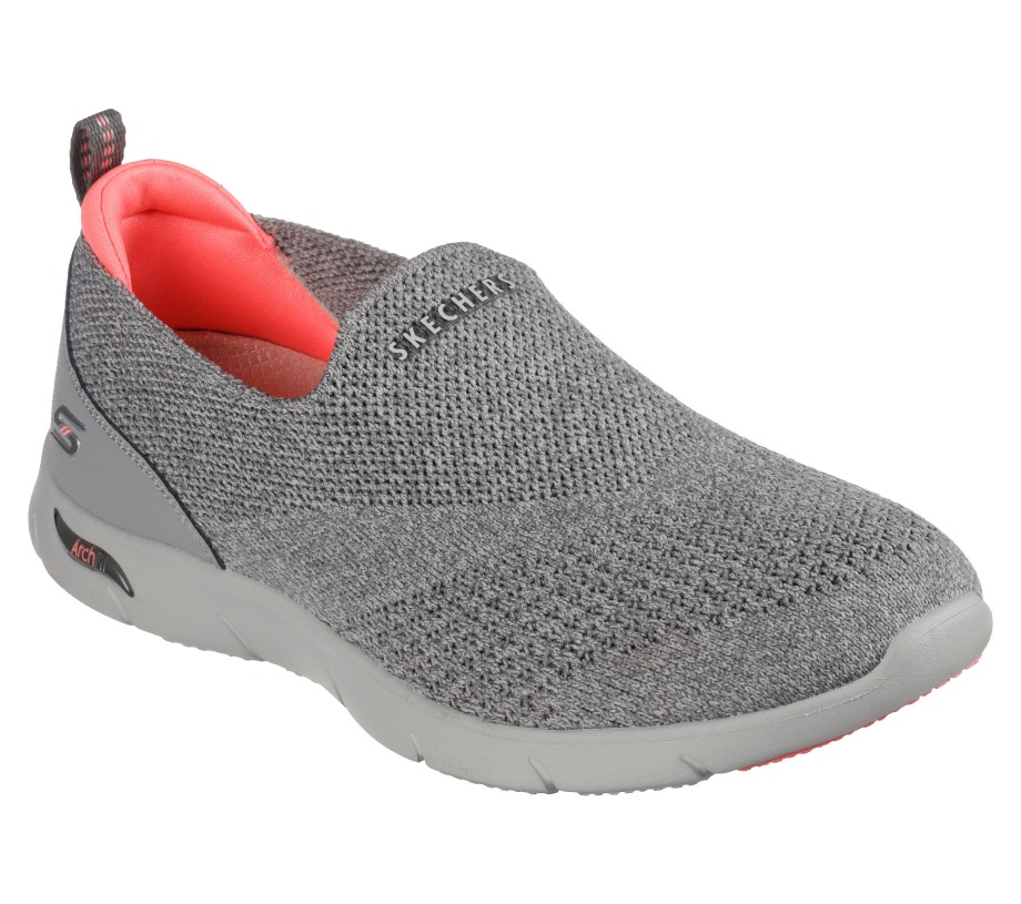 Arch Fit Refine Don't Go Charcoal Skechers