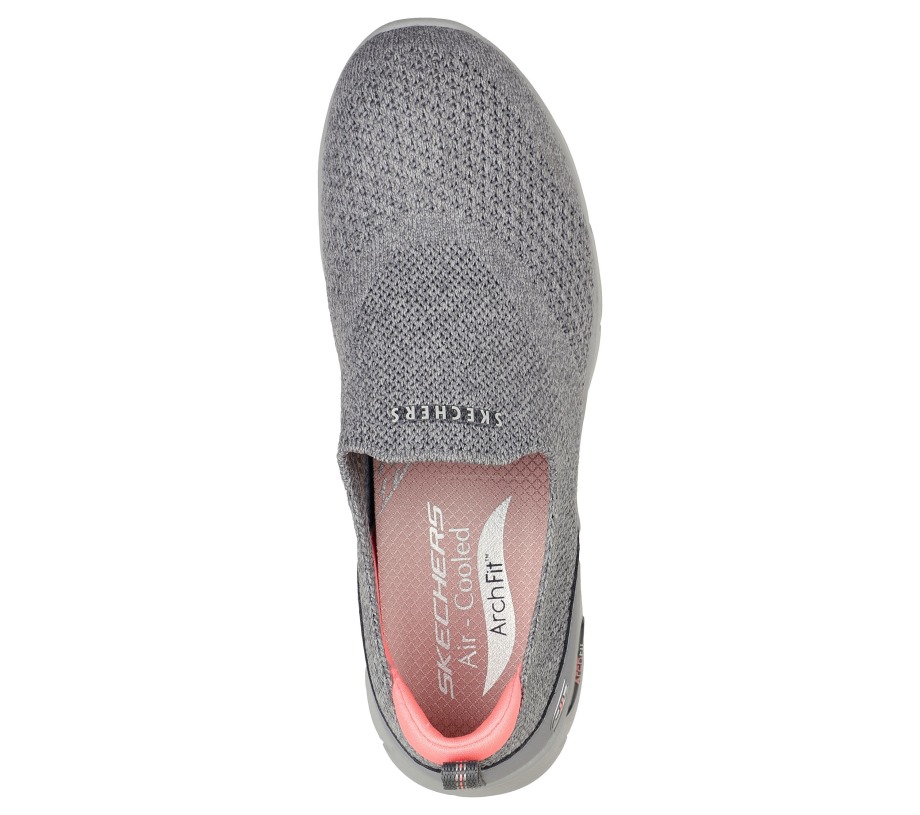 Arch Fit Refine Don't Go Charcoal Skechers