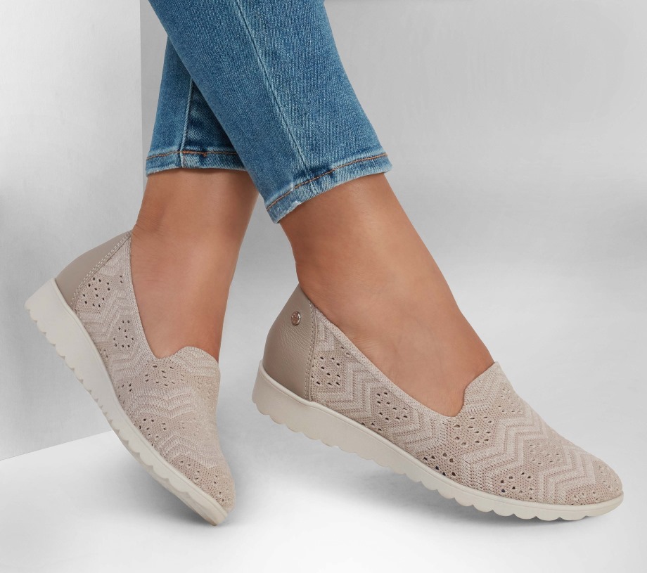 Arch Fit Cleo Wedge Skechers Taupe