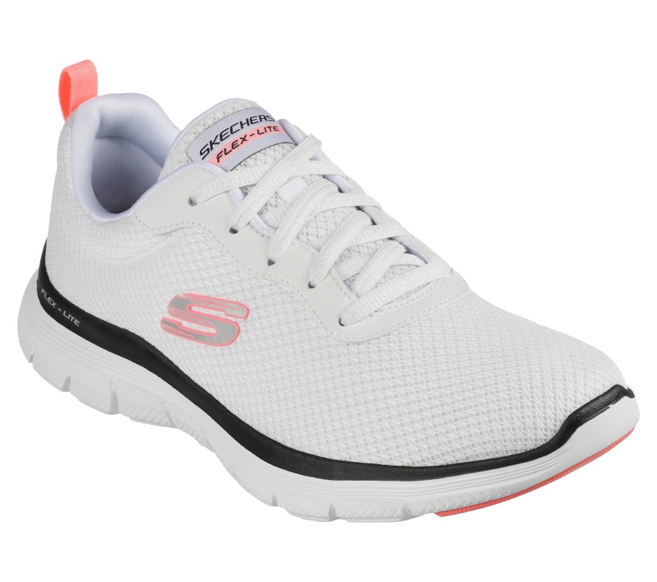 Flex Appeal 4.0 Brilliant View Skechers White Black Pink
