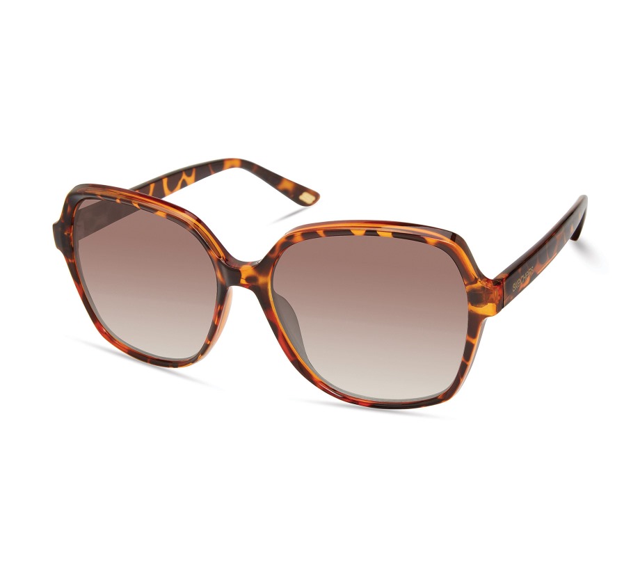 Soft Square Plastic Front Sunglasses Skechers Brown