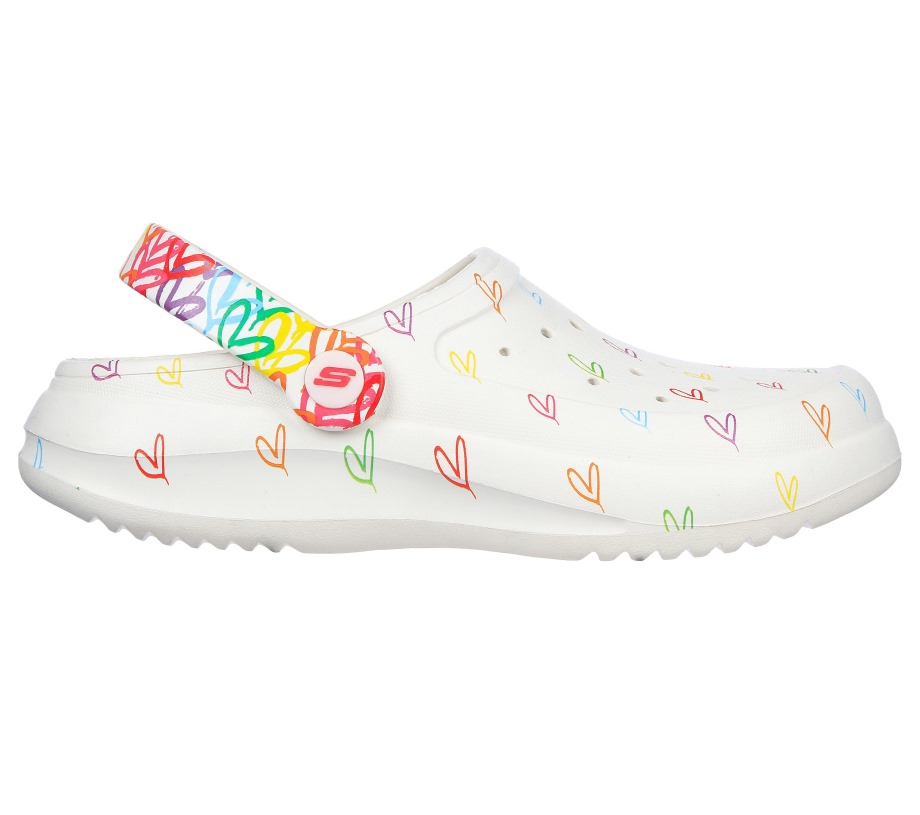 JGoldcrown Foamies Love All White Multi Skechers
