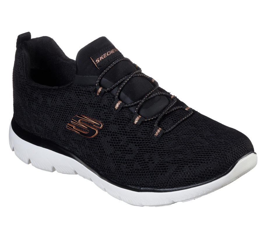 Skechers Summits Leopard Spot Black Rose Gold