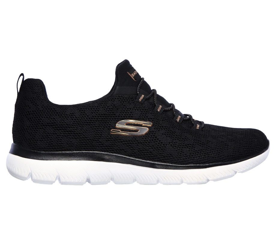 Skechers Summits Leopard Spot Black Rose Gold