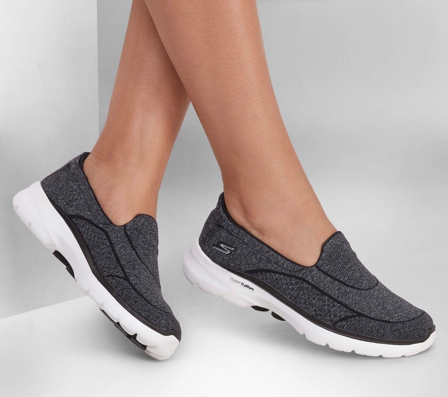 Skechers GO WALK 6 Carice Black White