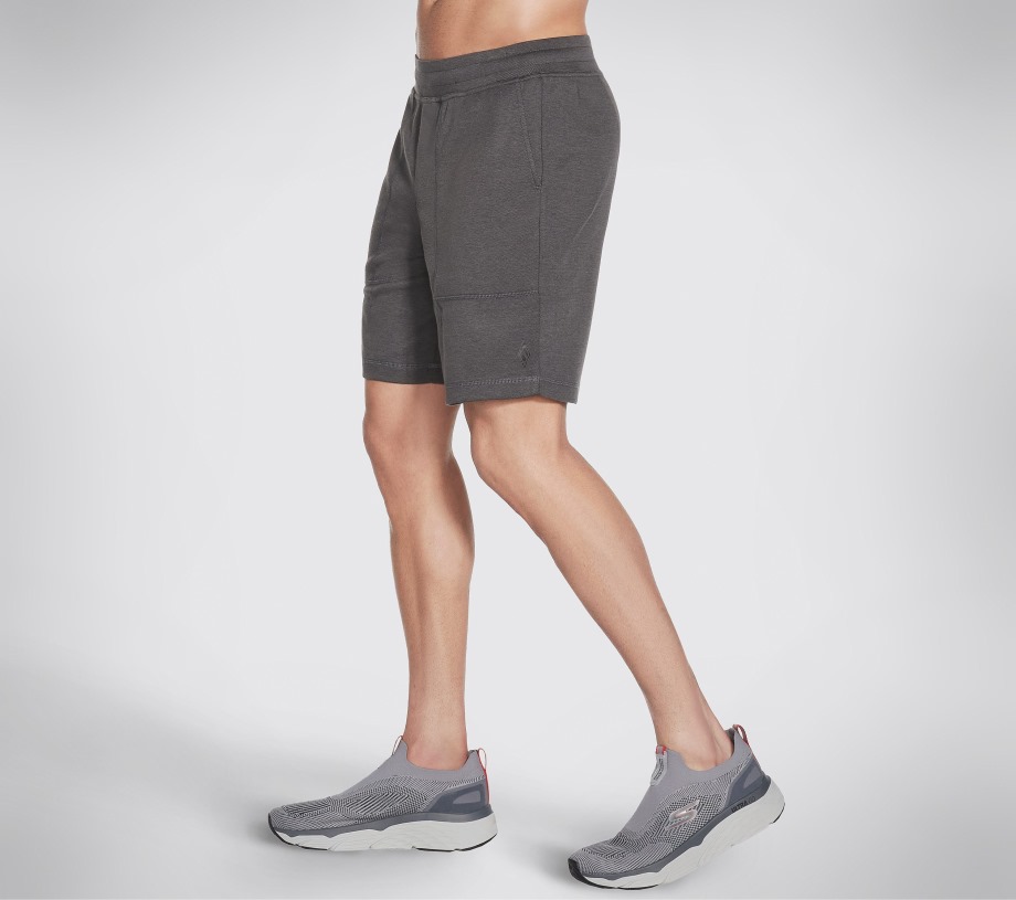 Skechers Apparel GOKNIT PIQUE 9 Inch Short Charcoal