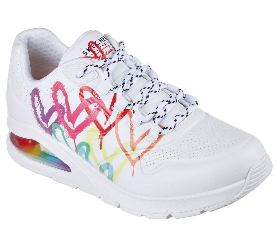 JGoldcrown Uno 2 Floating Love White Skechers