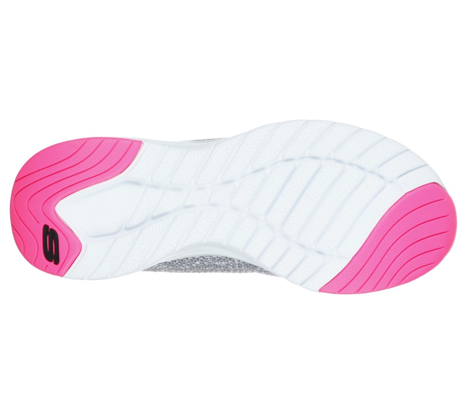Ultra Groove Gray Hot Pink Skechers