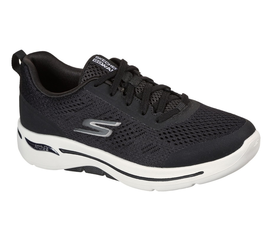GOwalk Arch Fit Motion Breeze Skechers Black White