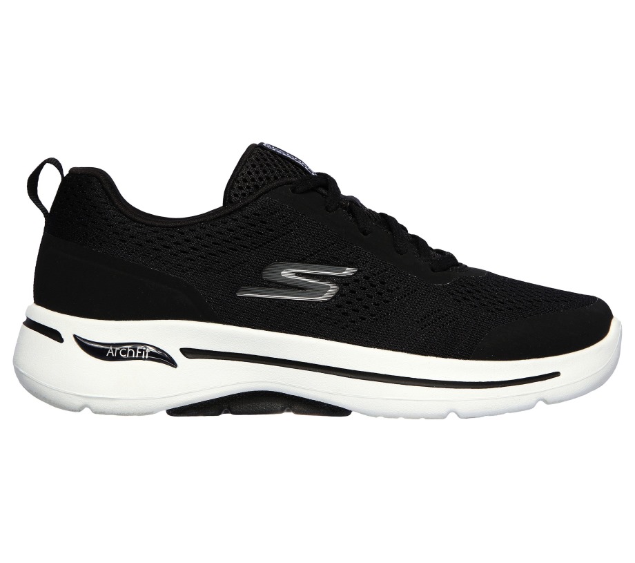 GOwalk Arch Fit Motion Breeze Skechers Black White