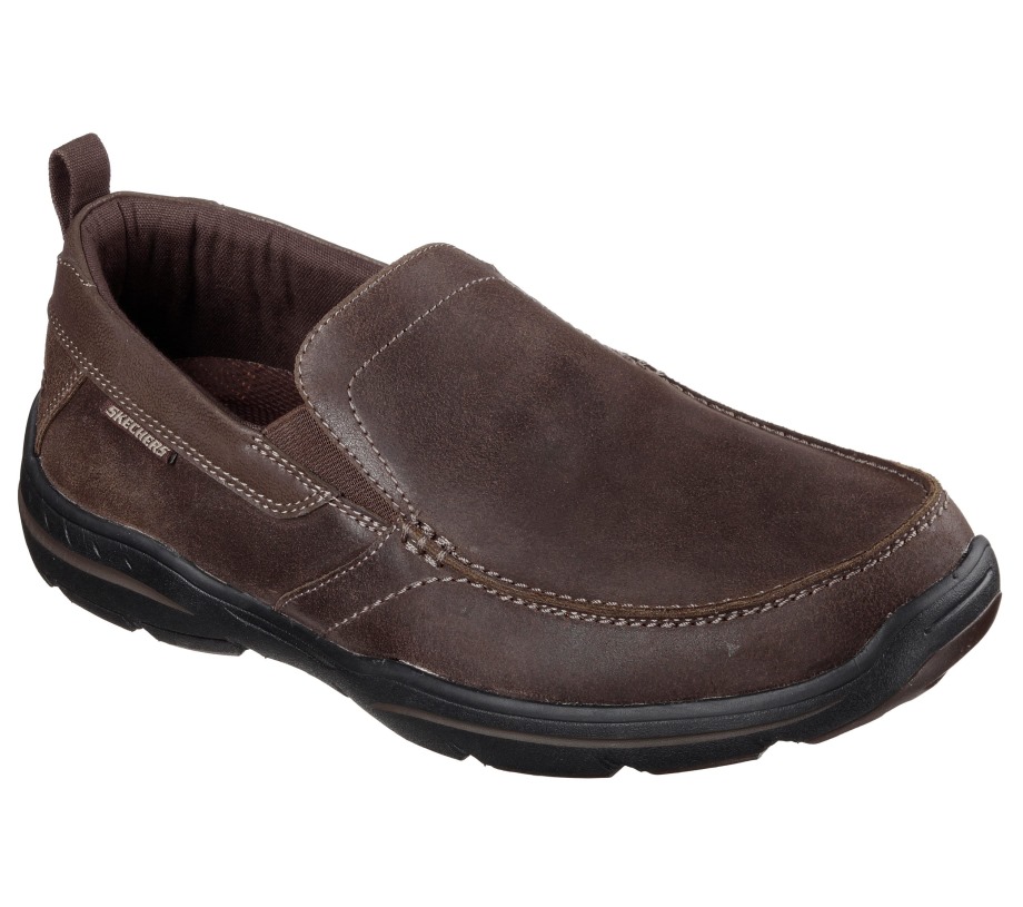 Relaxed Fit Harper Forde Dark Brown Skechers