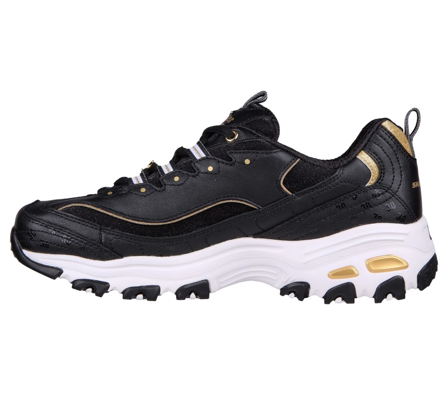 D'Lites Million Miles Black Gold Skechers