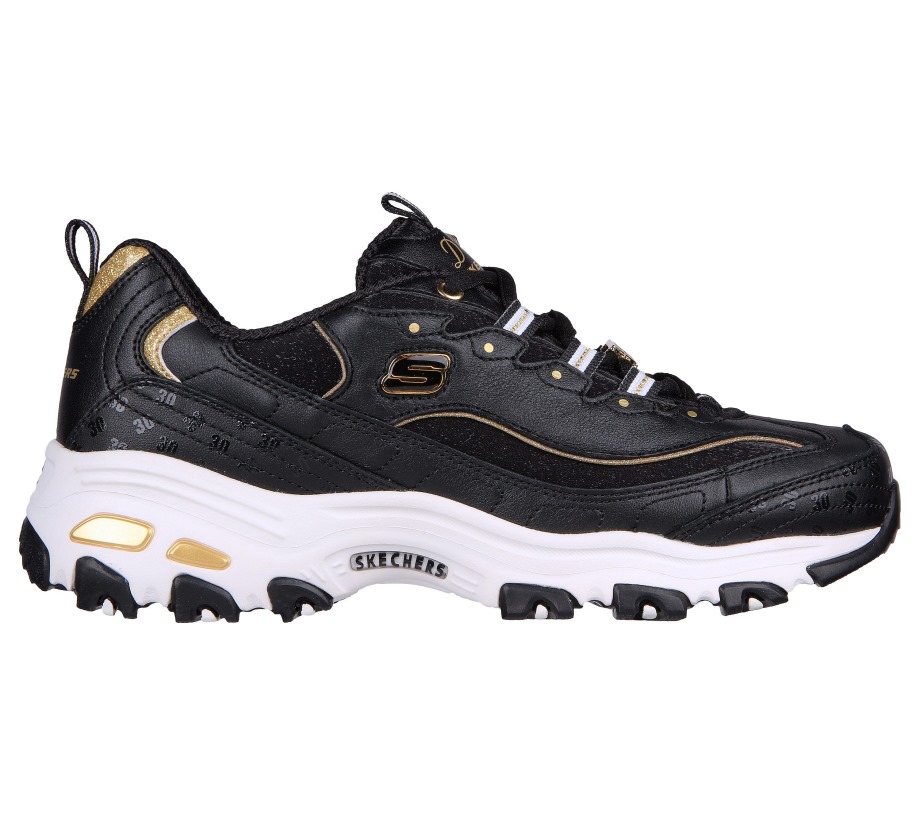 D'Lites Million Miles Black Gold Skechers