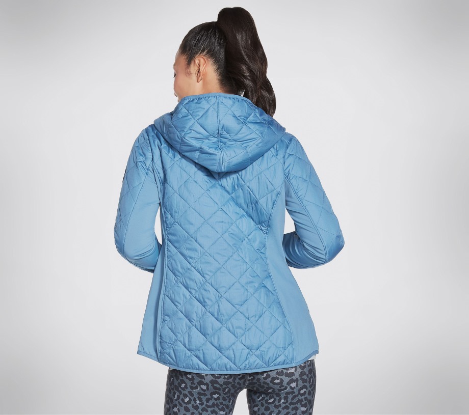 GOwalk Wear Everyday Puffer Jacket Blue Gray Skechers