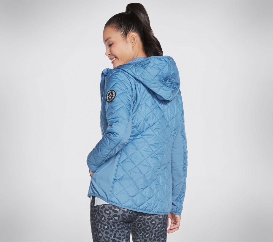GOwalk Wear Everyday Puffer Jacket Blue Gray Skechers