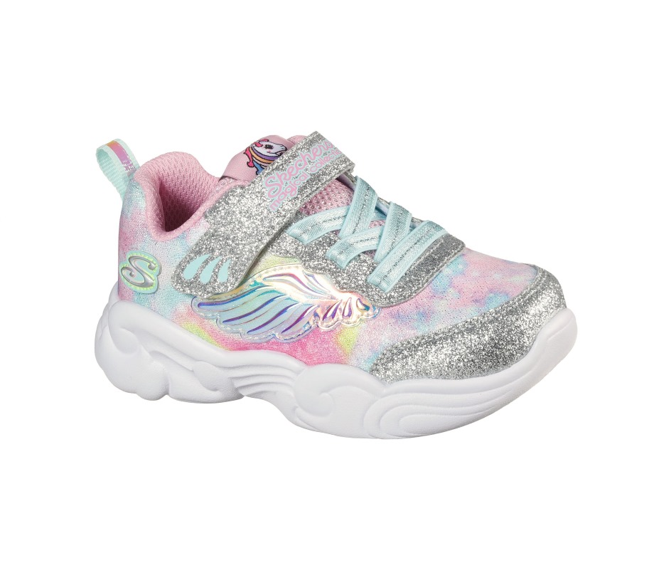 Skechers Unicorn Storm Silver Light Pink