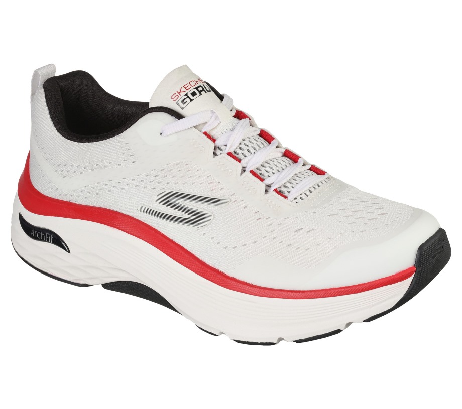 Max Cushioning Arch Fit Skechers White Black