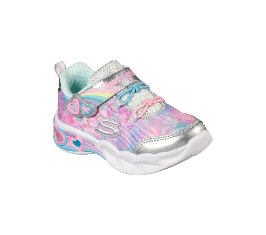 Sweetheart Lights Lovely Dreams Silver Aqua Skechers