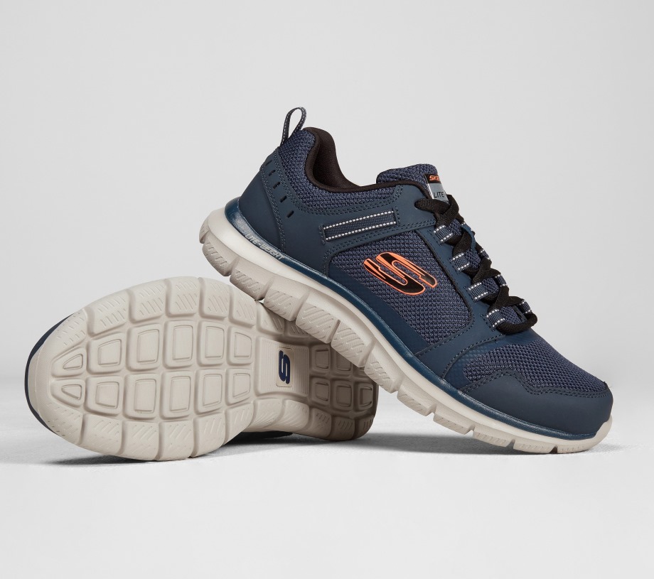 Track Knockhill Navy Orange Skechers