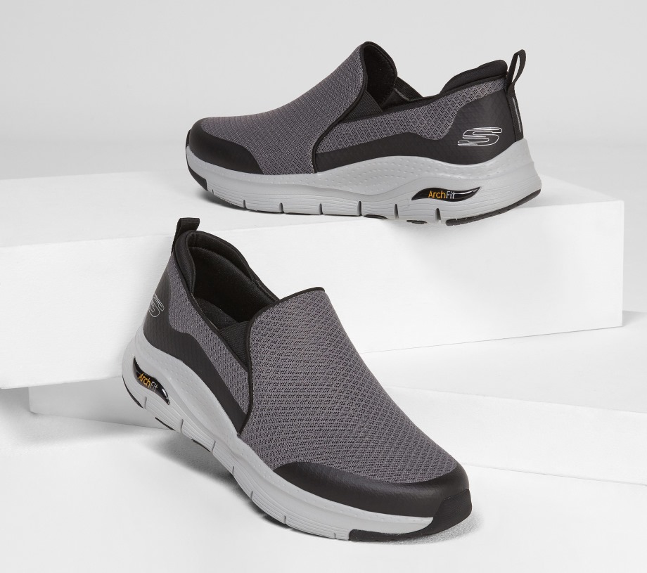 Arch Fit Banlin Skechers Charcoal Black