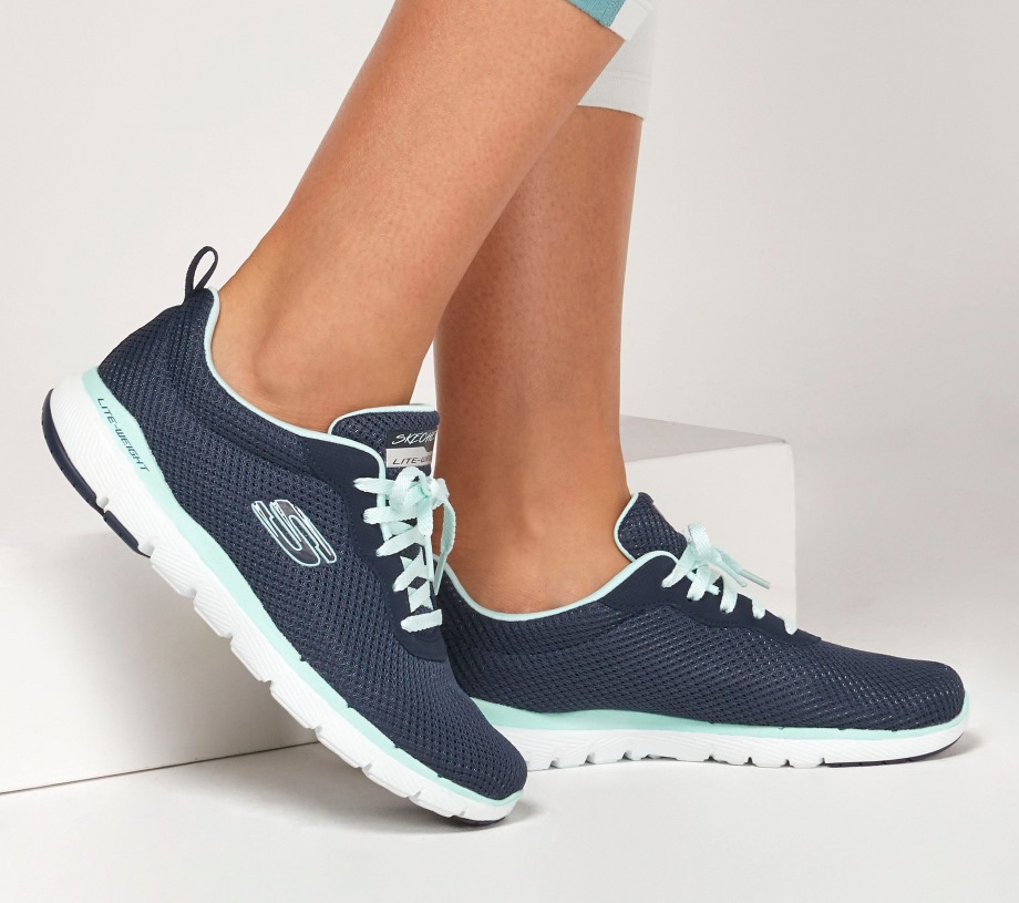 Flex Appeal 3.0 First Insight Navy Aqua Skechers