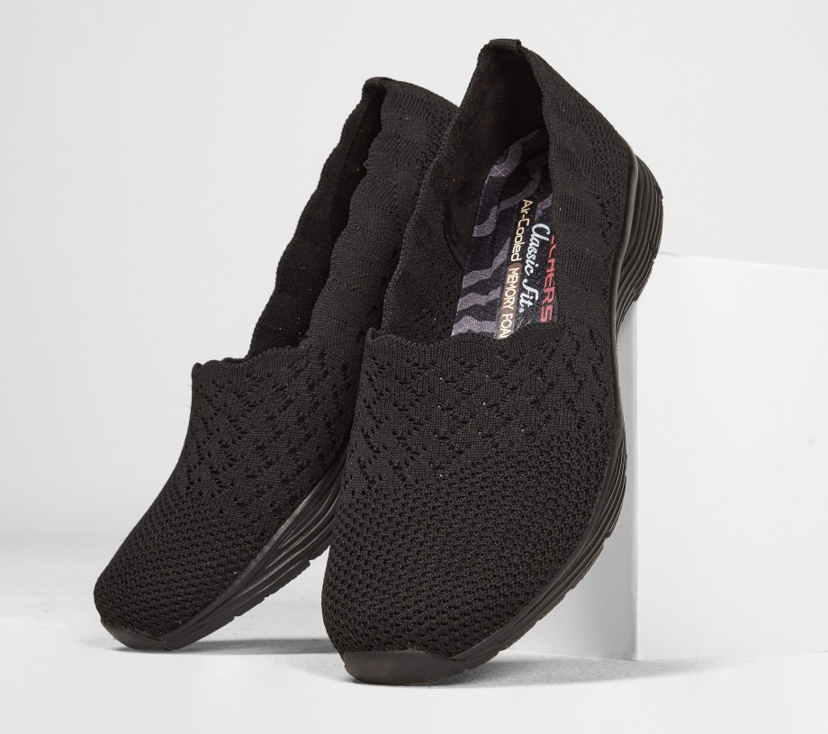 Seager Stat Black Skechers