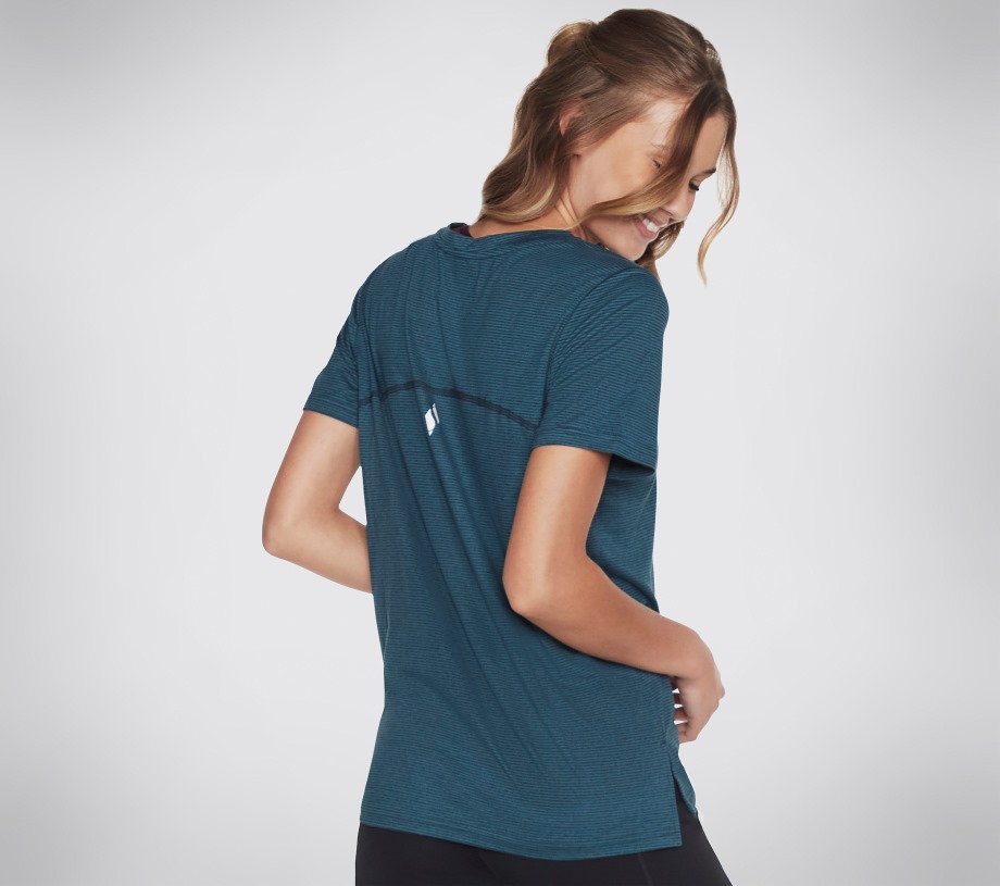 GODRI STRIDE Tunic Tee Teal Skechers