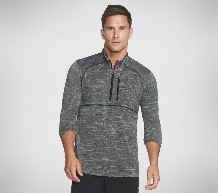 Skechers Apparel On the Road 1 4 Zip Light Gray