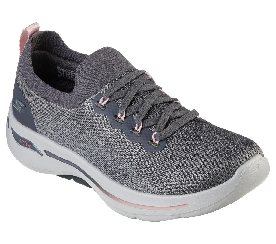 Skechers GO WALK Arch Fit Clancy Gray Pink