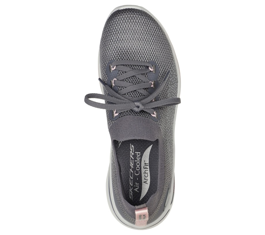 Skechers GO WALK Arch Fit Clancy Gray Pink