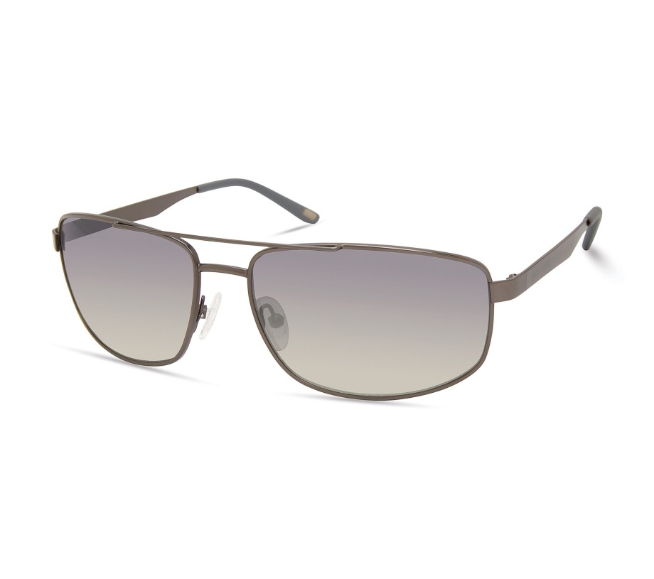Sport Inspired Metal Aviator Sunglasses Skechers Gunmetal