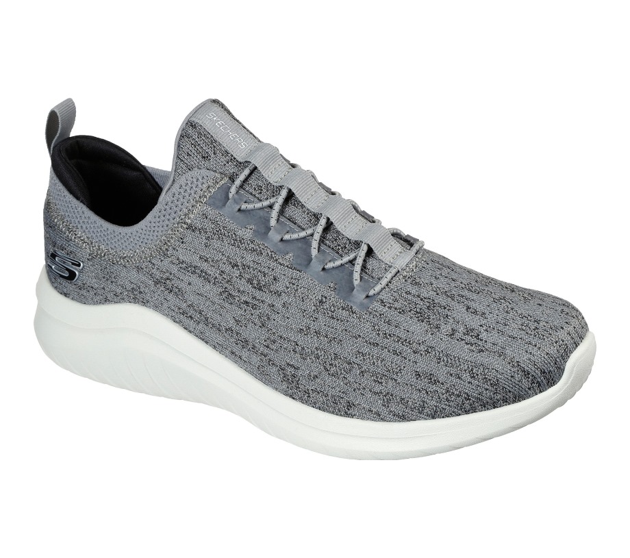 Ultra Flex 2.0 Cryptic Gray Black Skechers