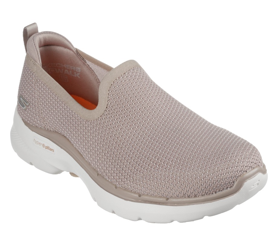 GOwalk 6 Clear Virtue Natural Skechers