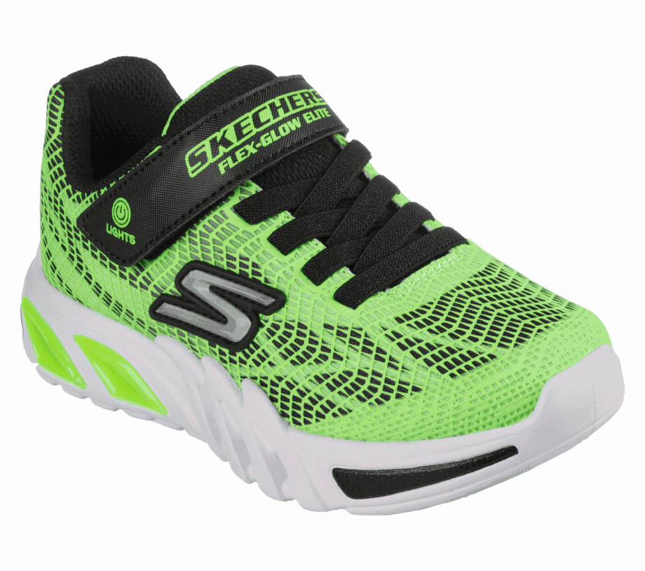 Flex-Glow Elite Vorlo Lime Black Skechers