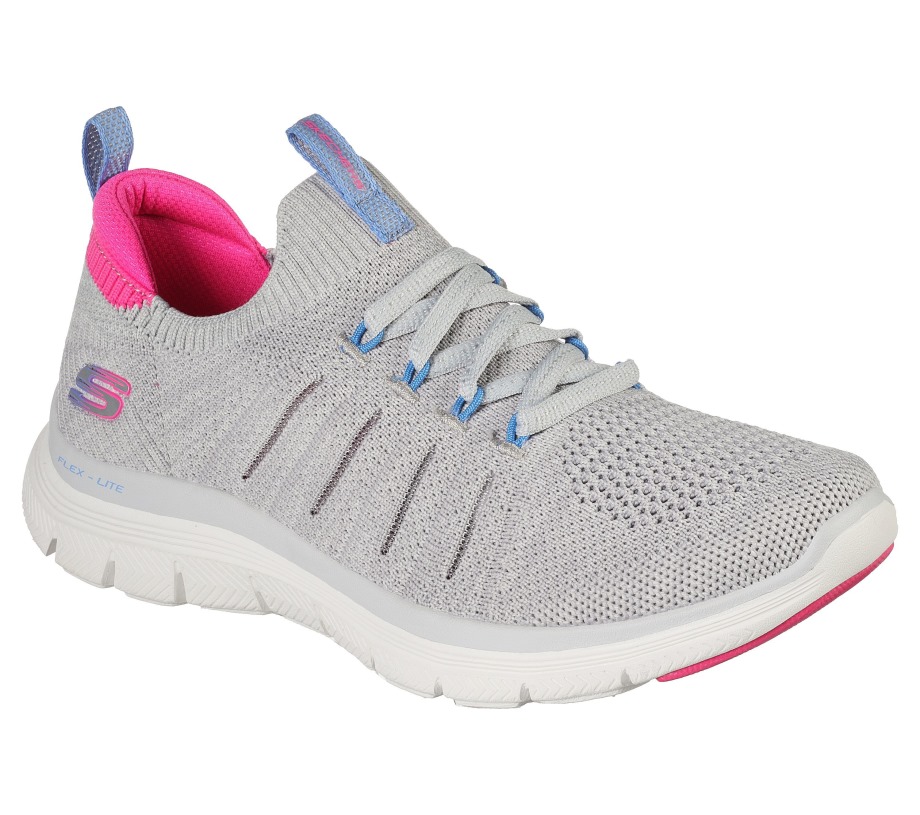 Flex Appeal 4.0 Simple Joy Gray Pink Skechers