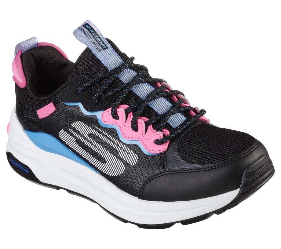 Global Jogger Fresh Strike Skechers Black Blue Pnk