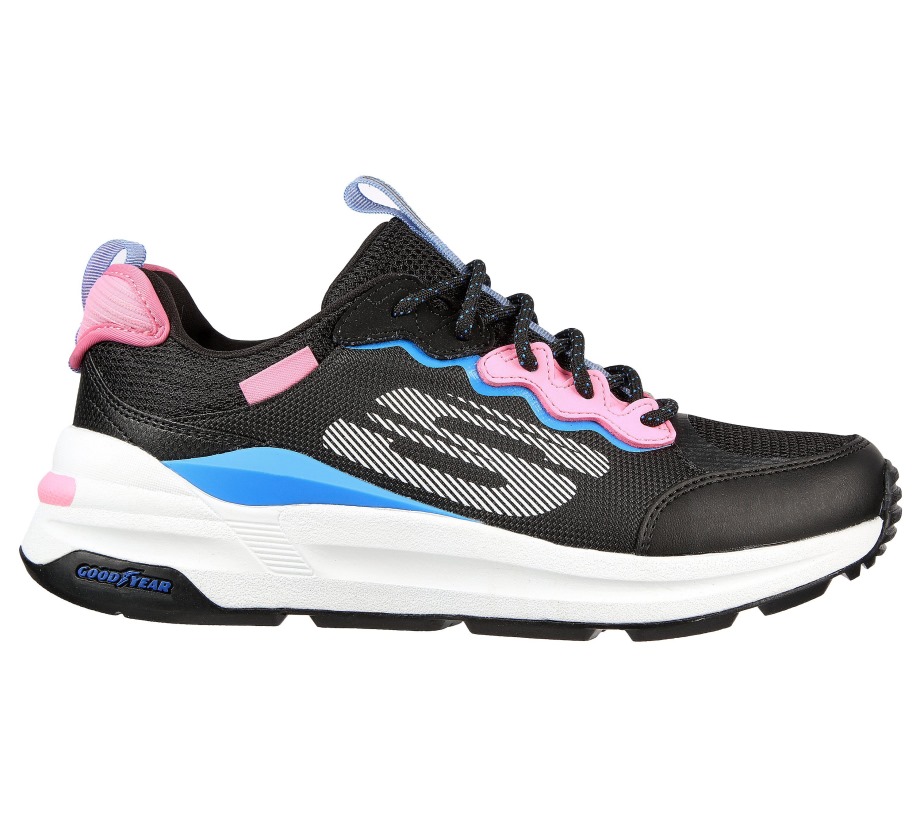 Global Jogger Fresh Strike Skechers Black Blue Pnk