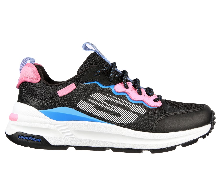 Global Jogger Fresh Strike Skechers Black Blue Pnk
