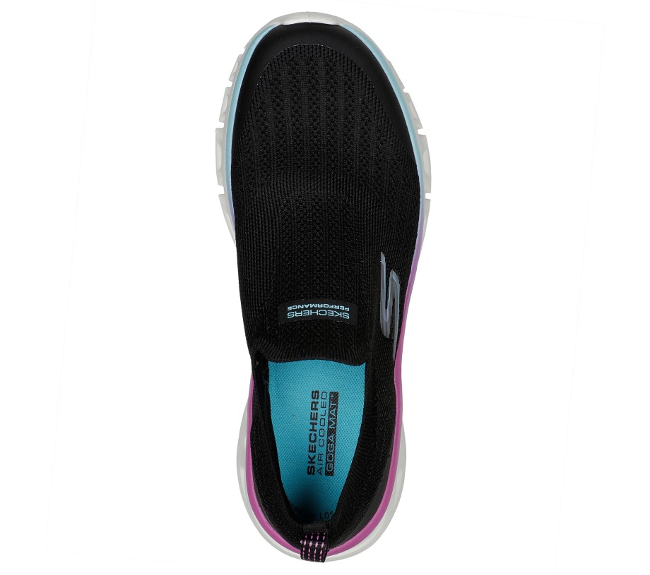 GO RUN Glide-Step Flex Zula Black Multi Skechers