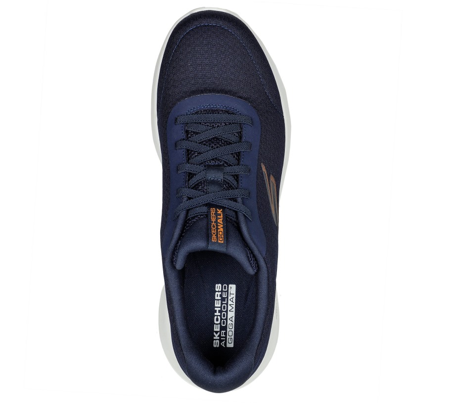 GO WALK Max Midshore Skechers Navy Orange