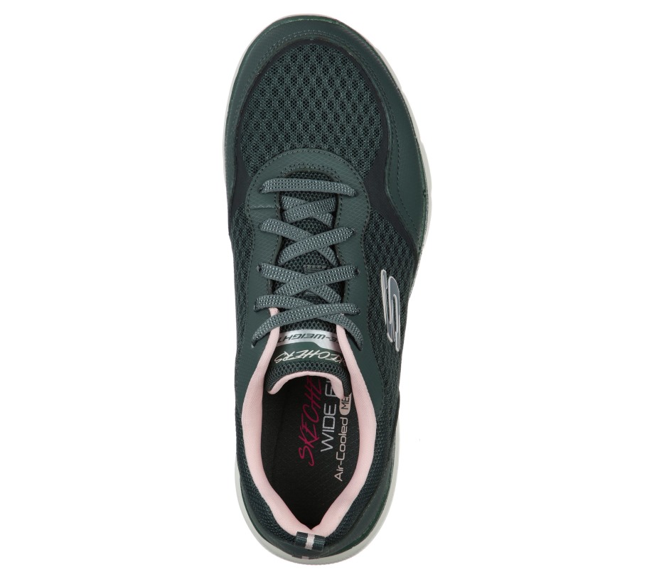 Flex Appeal 3.0 Go Forward Olive Pink Skechers