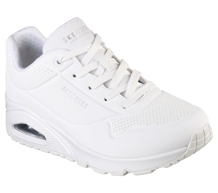 White Uno Stand on Air White Skechers