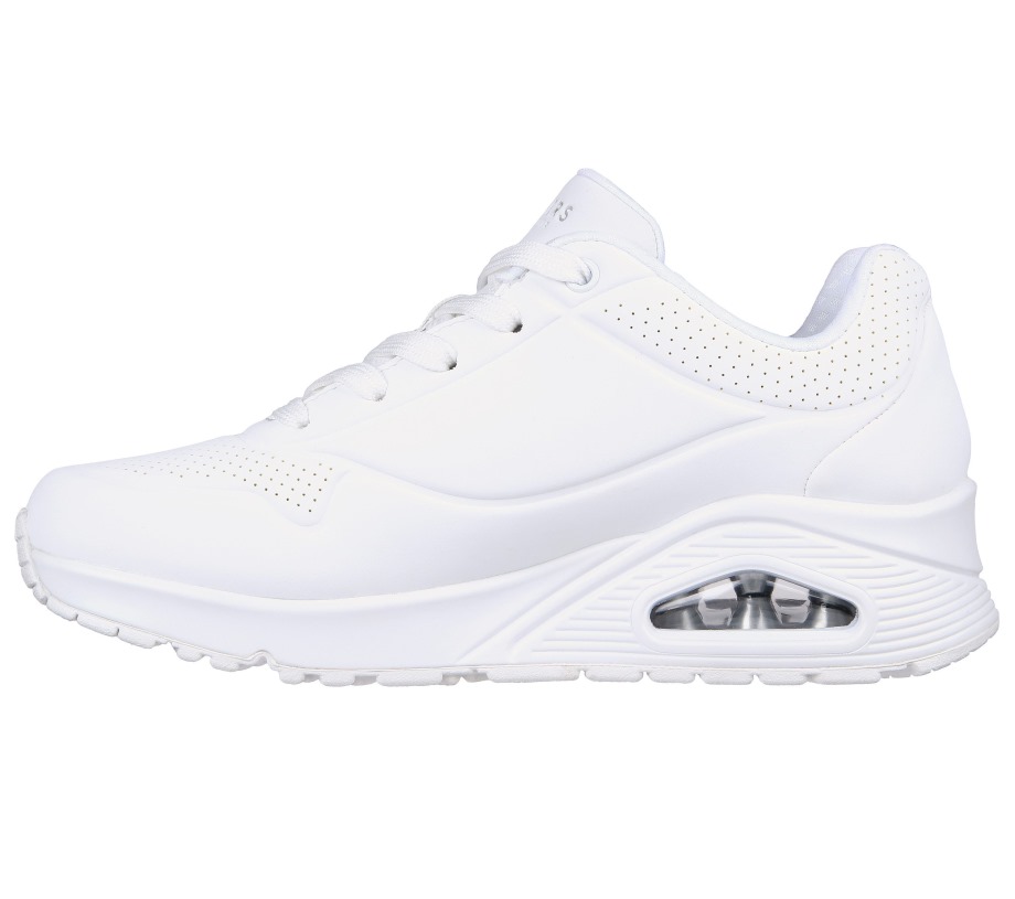 White Uno Stand on Air White Skechers