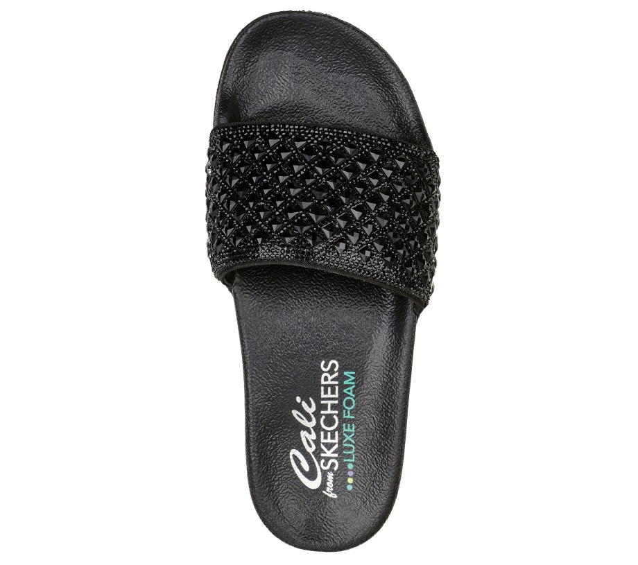Pop Ups Slide By Black Skechers