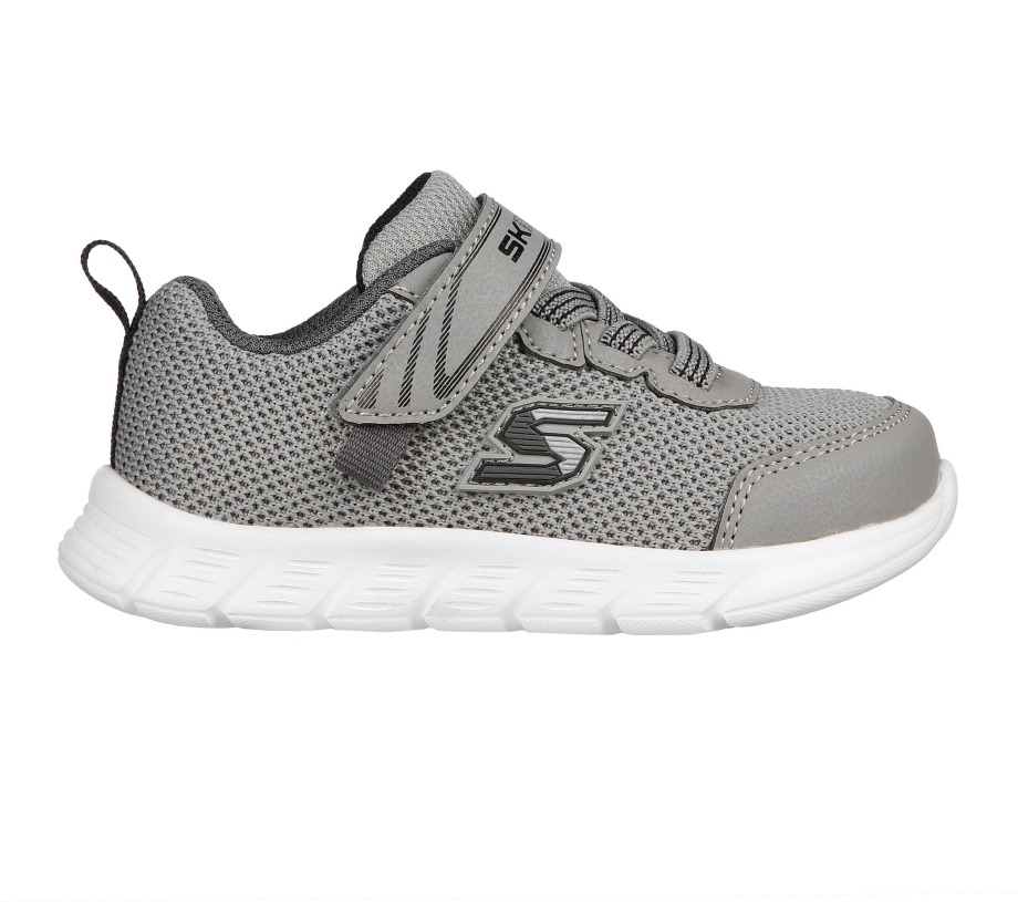 Comfy Flex Mini Trainers Skechers Gray Black