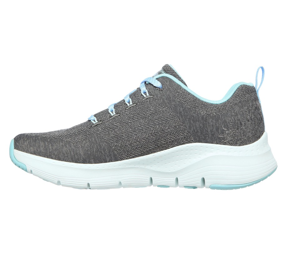 Arch Fit Comfy Wave Skechers Charcoal Turquoise