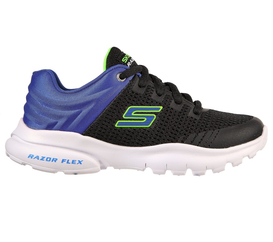 Skechers Razor Flex Skorvo Black Royal Blue